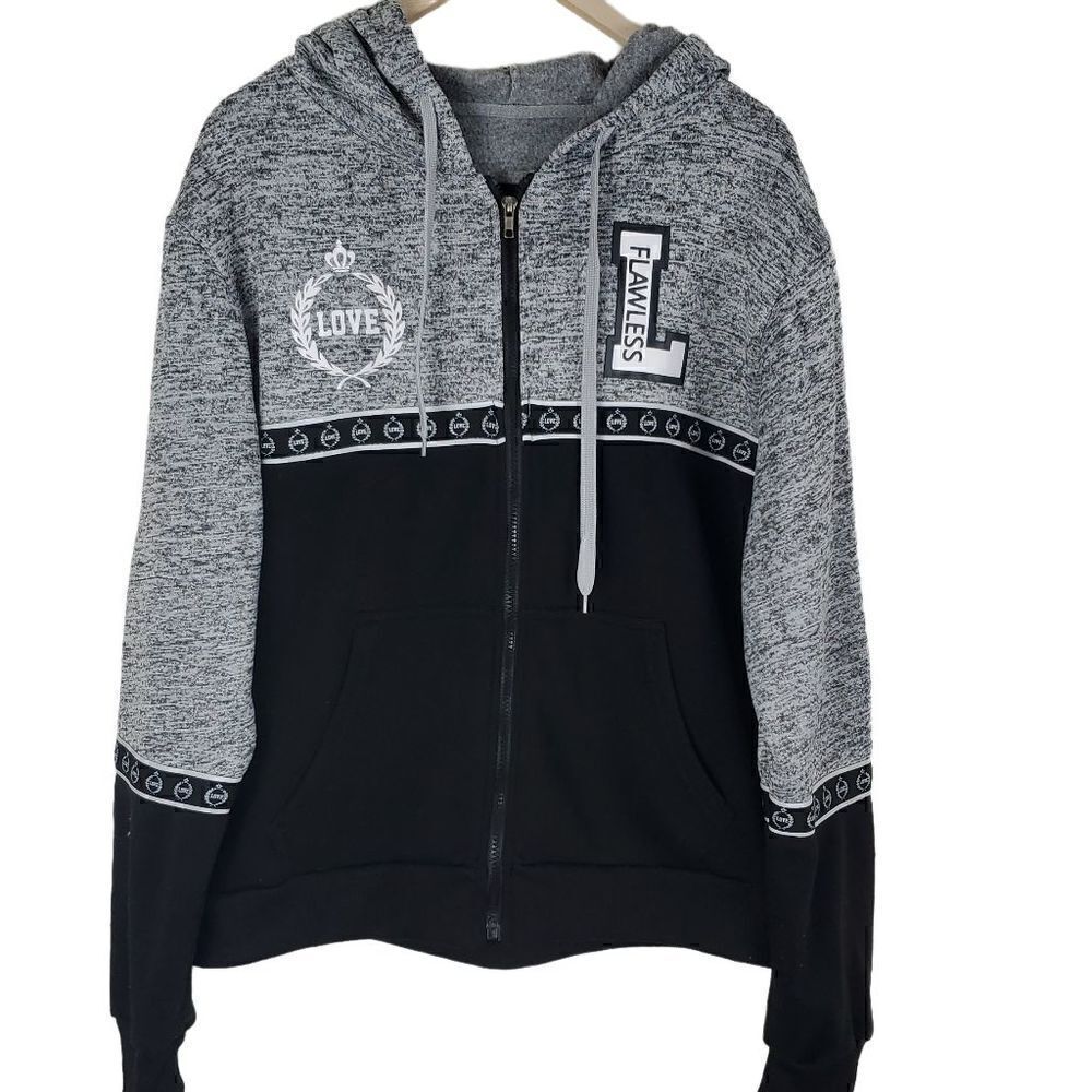 Dazl Hoodie Full Zip Jacket. Patches. Size 2xl